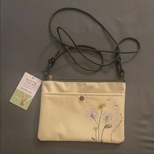 Floral Cream Crossbody Bag